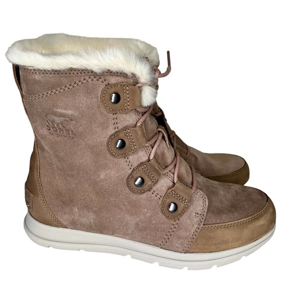 SOREL Explorer Joan Ash Brown Winter Boots Women’s Size 10 - Picture 1 of 10